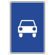 Дорожный знак 5.3 «Дорога для автомобилей» (металл 0,8 мм, III типоразмер: 1350х900 мм, С/О пленка: тип Б высокоинтенсив.)